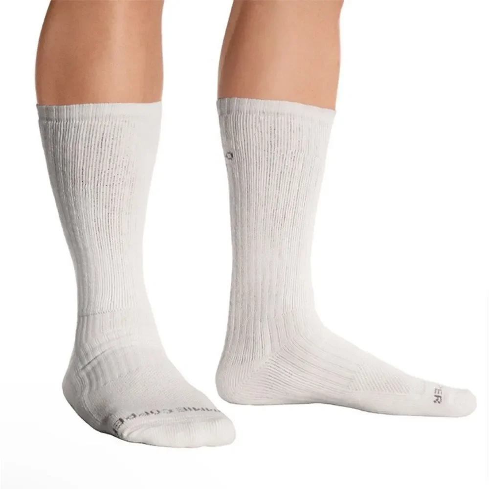 Tommie Copper Cotton White Compression Crew Socks 3 Pack. Size Medium. New NWT